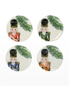 Vietri Nutcrackers Assorted Salad Plates, Set Of 4