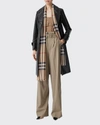 Burberry Lightweight Check Wool And Silk Scarf In Archive Beige