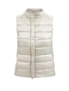 Herno Giulia Quilted Down Gilet In Beige