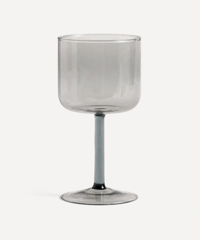 Hay Tint Wine Glass 15cm Set Of Two In Grey
