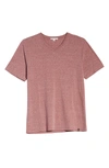 Threads 4 Thought Slim Fit V-neck T-shirt In Brick Red