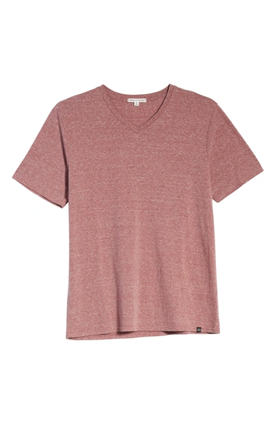 Threads 4 Thought Slim Fit V-neck T-shirt In Brick Red
