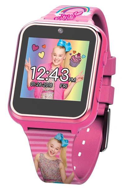 Accutime Kids Jojo Itime Interactive Smart Watch In Pink