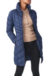 Bernardo Water Resistant Packable Ecoplume™ Puffer Coat In Deep Ocean