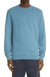 Sunspel French Terry Crewneck Sweatshirt In Airforce