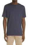 Sunspel Solid Crewneck T-shirt In Navy