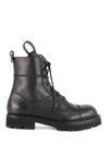 DOLCE & GABBANA BLACK LACED UP BOOT,8719872