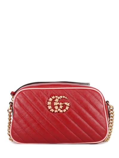 Gucci Small Gg Marmont Bag Red