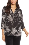 Nydj High/low Crepe Blouse In Brockton