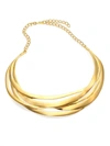 Kenneth Jay Lane Cutout Collar Necklace In Gold