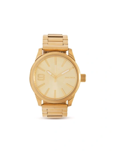 Diesel Rasp Quartz 46mm In Gold