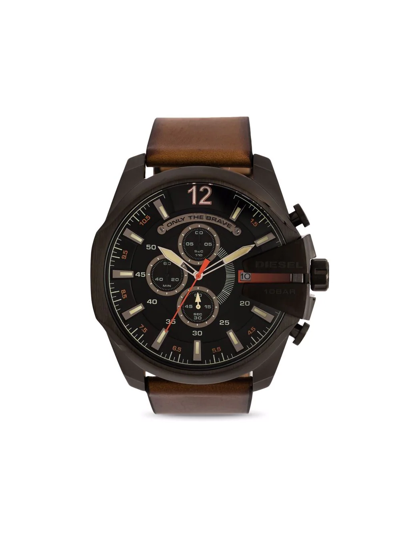 Diesel Mega Chief Chronograph 51mm In Schwarz