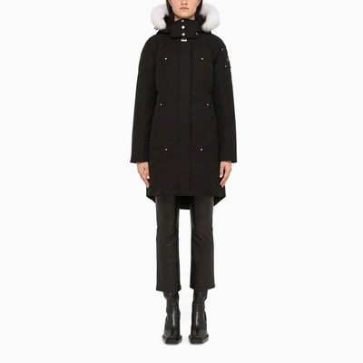 Moose Knuckles Black Parka Jacket