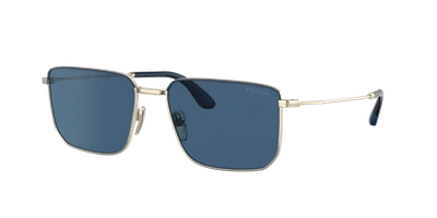 Prada Dark Blue Rectangular Mens Sunglasses Pr 52ys 02w04p 56