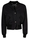 Off-white Embroidered Logo Bomber Jacket In Black