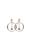 Jacquemus Le Chiquito Drop Hoop Earrings In Metallic