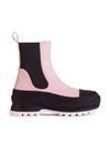 Stella Mccartney Trace Two-tone Ankle Boots In Rosa
