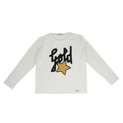 Liu •jo Kids' Cotton T-shirt In White
