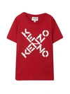 KENZO UNISEX RED T-SHIRT,K25175 97C