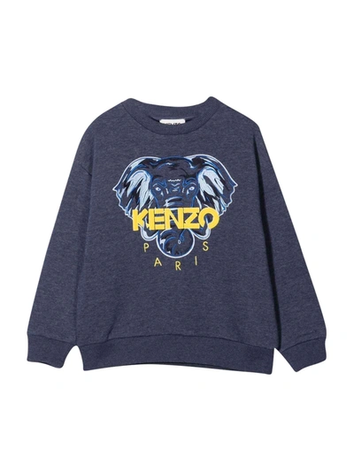 Kenzo Kids' Unisex Gray Sweatshirt In Blu
