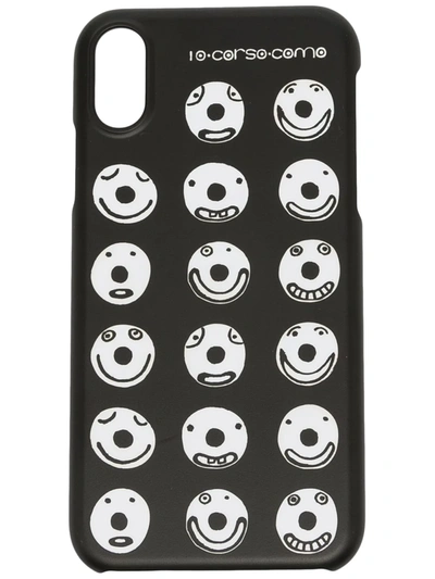 10 Corso Como Smiley Iphone X Case In Schwarz