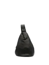 DISCORD YOHJI YAMAMOTO LOGO-EMBOSSED LEATHER SHOULDER BAG