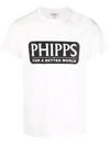 Phipps Logo Graphic-print Organic Cotton T-shirt In Weiss