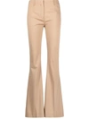 JACQUEMUS HIGH-WAISTED FLARED TROUSERS