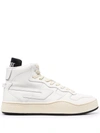 Diesel Ukiyo High Top Leather Sneakers In White