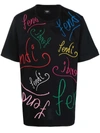 FENDI X NOEL FIELDING LOGO印花短袖T恤