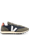 Veja Rio Branco Sneakers In Green Suede And Fabric In Nautico Olive