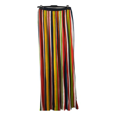 Pre-owned Dsquared2 Silk Maxi Skirt In Multicolour