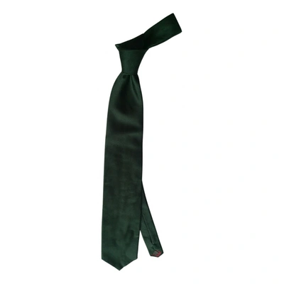 Pre-owned Guy Laroche Silk Tie In Green
