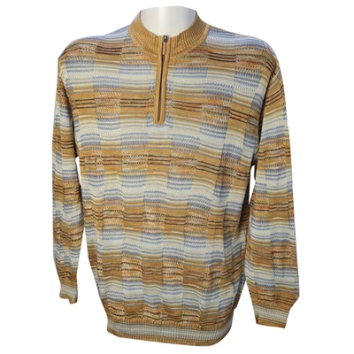 Pre-owned M Missoni Pull In Gold