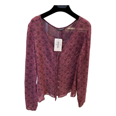 Pre-owned Cacharel Blouse In Burgundy