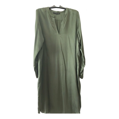 Pre-owned Alexander Terekhov Silk Maxi Dress In Green