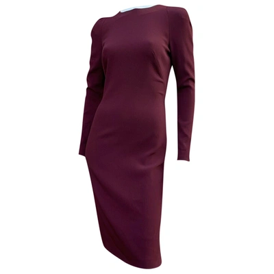 Pre-owned Tom Ford Mid-length Dress In Burgundy