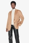 Anine Bing Quinn Single Breasted Blazer In Camel