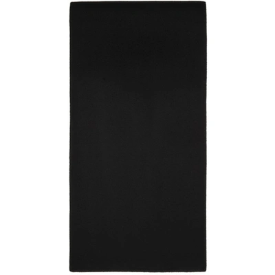 Totême Wool Cashmere Long Double Scarf In Black