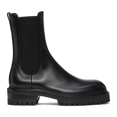 Ann Demeulemeester Wally Leather Chelsea Boots In Black  