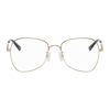 MCQ BY ALEXANDER MCQUEEN GOLD METAL GLASSES