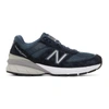New Balance Made In Us 990v4 Navy Panelled Sneakers In Blue