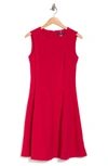 Tommy Hilfiger Sleeveless Fit & Flare Dress In Scarlet