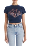 Mother The Sinful Embroidered T-shirt In Wishful Thinking