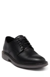 Cole Haan Goto Leather Plain Toe Derby In Black/gray Midsole
