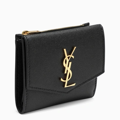 Saint Laurent Black Monogram Small Wallet