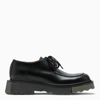 OFF-WHITE BLACK DERBY CHUNKY-SOLE SHOES,OMIF002F21LEA001-J-OFFW-1056