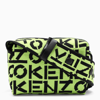 KENZO GREEN/BLACK JACQUARD-LOGO KNITTED CROSS-BODY BAG,FB62SA528F10PL-J-KENZO-59