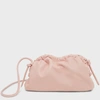 Mansur Gavriel Mini Cloud Leather Clutch In Dahlia