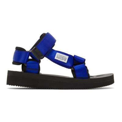 Suicoke Depa-v2 Flat Sandals In Blau